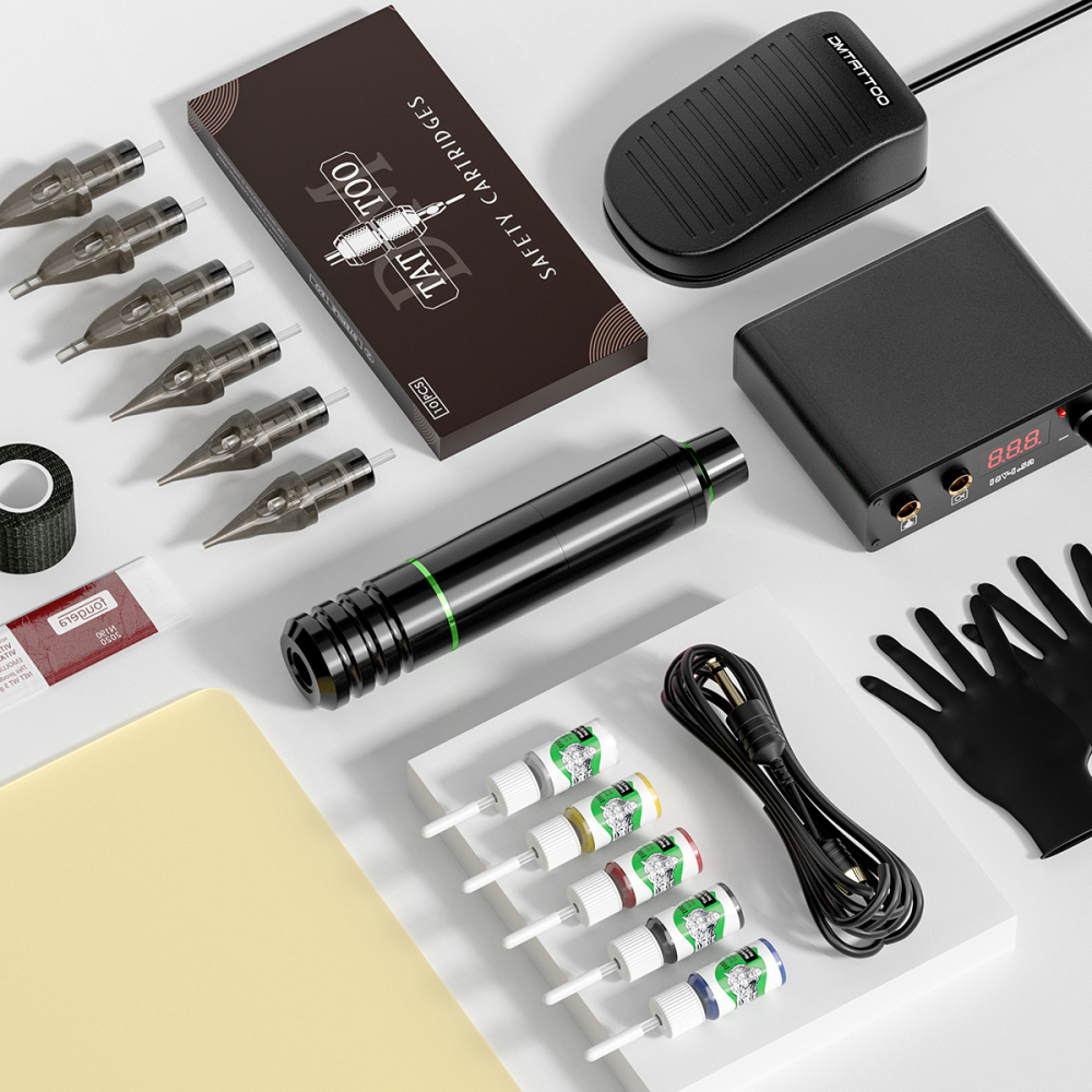 Tattoo Pen Kit tattoo power supply  Permanent Makeup Tattoo Machine Kit For Tattoo Artists
