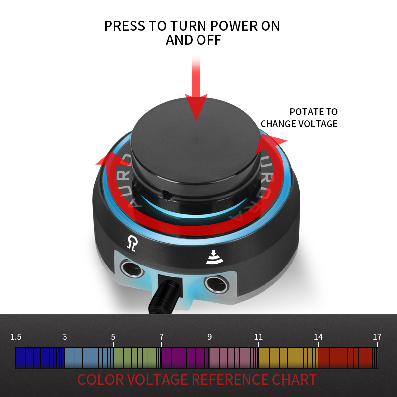 Portable Mini  AURORA-1 Tattoo Power Supply for coil and rotary tattoo machines