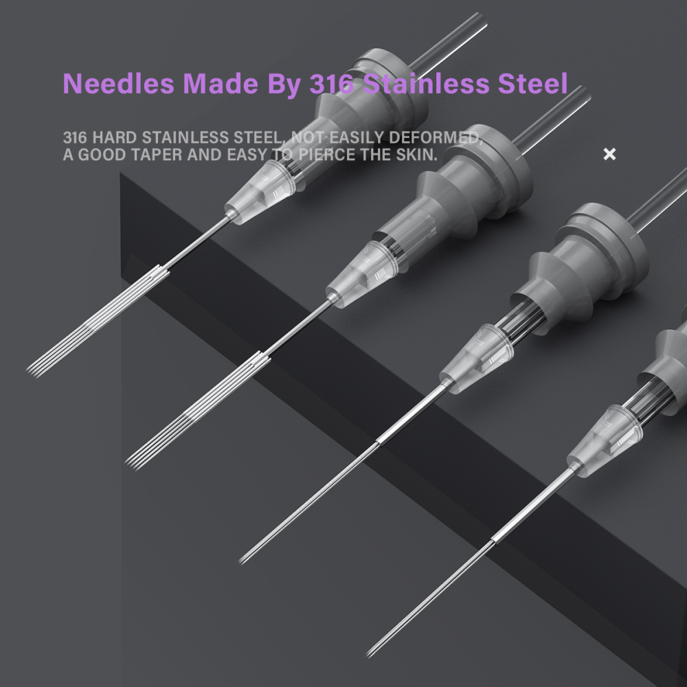 50Pcs GHOST SPIDER Standard Cartridge tattoo needles RL/RM/RS/M1 Disposable tattoo needle