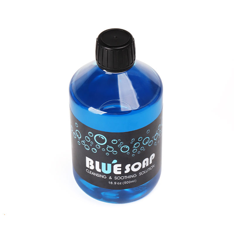 500ml tattoo blue soap bottle Cleaning Soothing Solution tattoo accessories