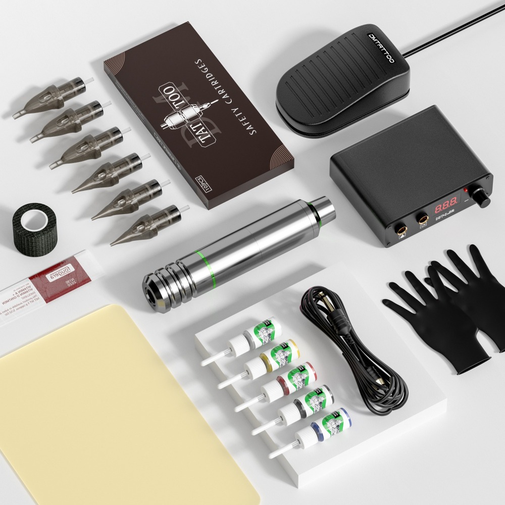 Tattoo Pen Kit tattoo power supply  Permanent Makeup Tattoo Machine Kit For Tattoo Artists