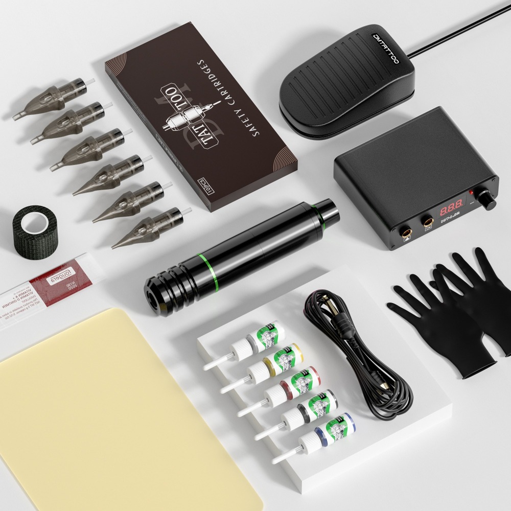 Tattoo Pen Kit tattoo power supply  Permanent Makeup Tattoo Machine Kit For Tattoo Artists