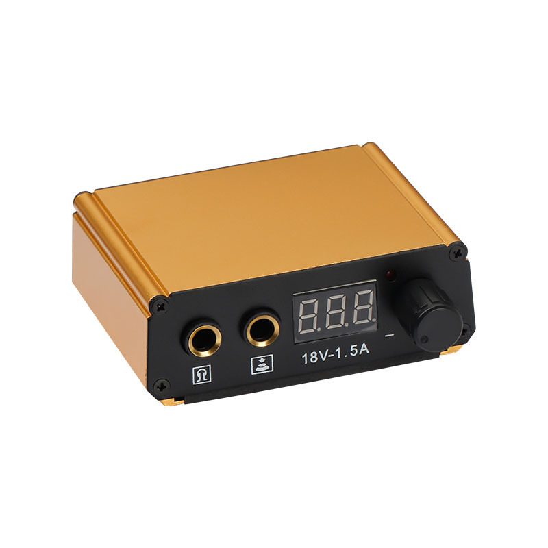 Mini portable aluminum alloy Tattoo Power Supply with LCD Screen for tattoo machines