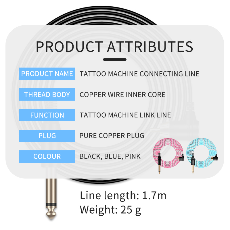Cost-effective Silicone Tattoo clip cords RCA Connection for tattoo machine