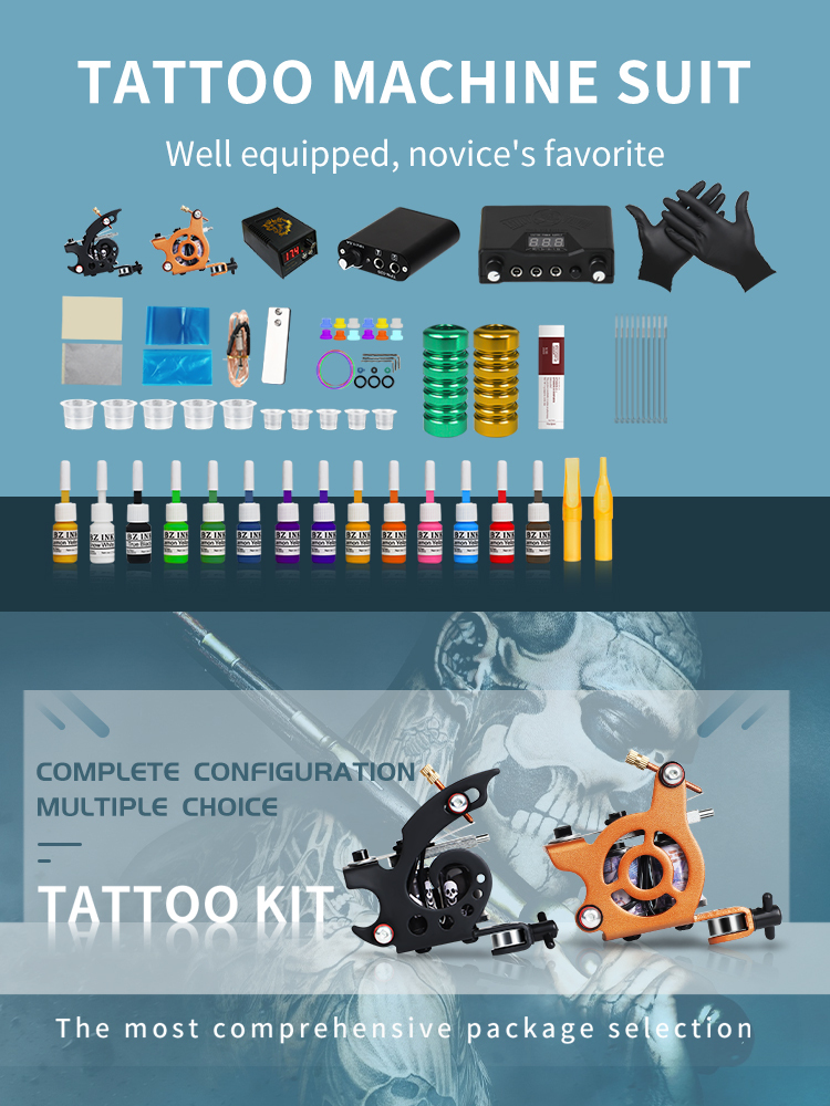 Cheap Tattoo Coil Machine Kit with Tattoo Power Supply  Foot Pedal
