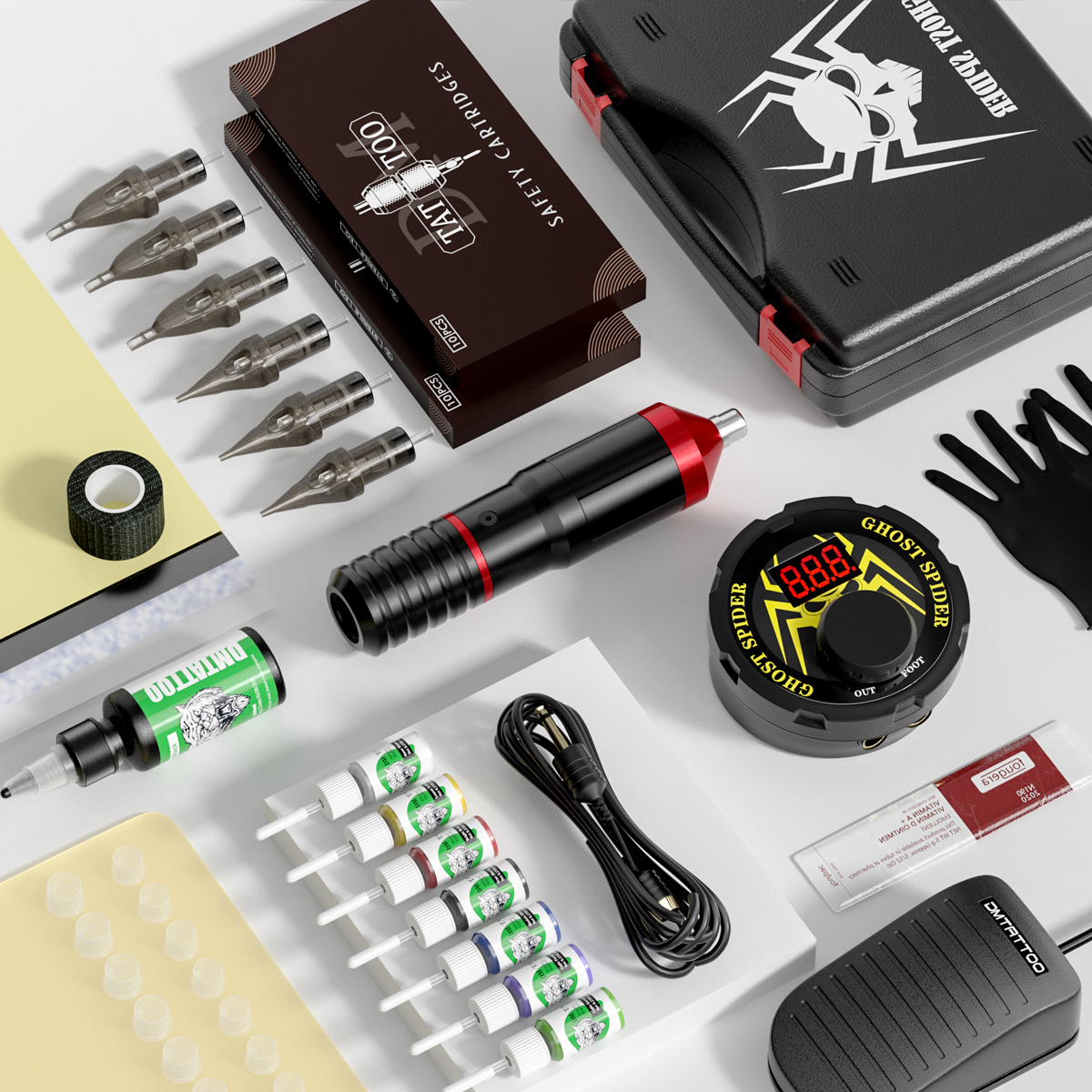 Beginner full set of rotary tattoo pen kit