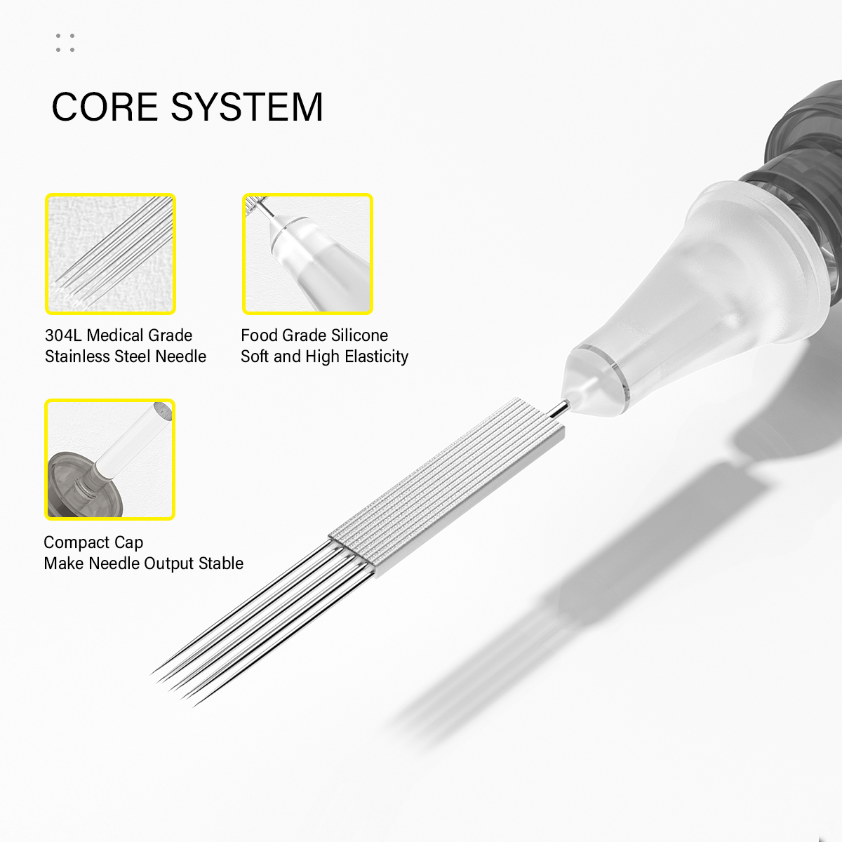 20Pcs RHINO Cartridge Tattoo Needles RL/RS/RM/M1 Disposable Stainless Steel Tattoo Needle