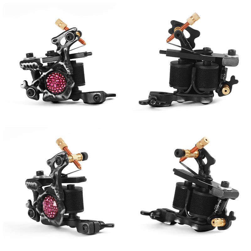 Newest Rotary Tattoo Machine 10 Warps Coils Cast Handmade Tattoo Machine Apply To Liner & Shader Tattoo Supply