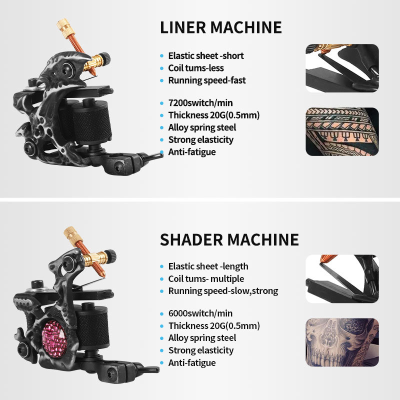 Newest Rotary Tattoo Machine 10 Warps Coils Cast Handmade Tattoo Machine Apply To Liner & Shader Tattoo Supply