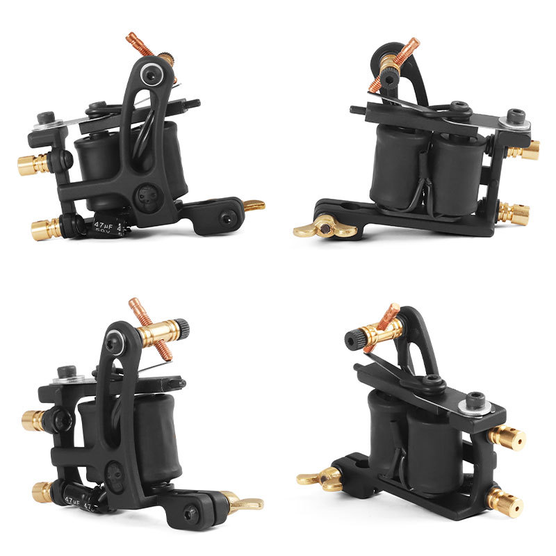 New Professional Rotary Tattoo Machine 10 Warps Coils Cast Iron Tattoo Machine Apply To Liner & Shader Tattoo Supply