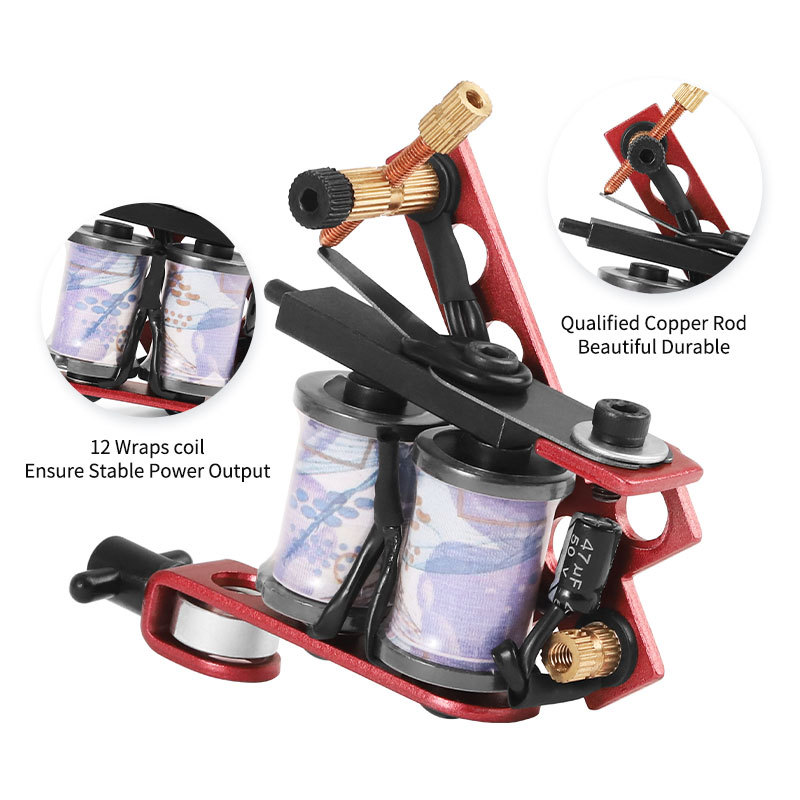 Tattoo Machine  Casting Iron 8 Wraps Coil Tattoo Supplies High Power  Liner Tattoo Machine Gun 