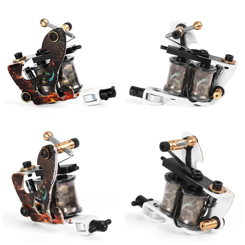 Top Tattoo Machine Gun 8 Warps Coil Cast Iron Machine For Liner Tattoo Supplies