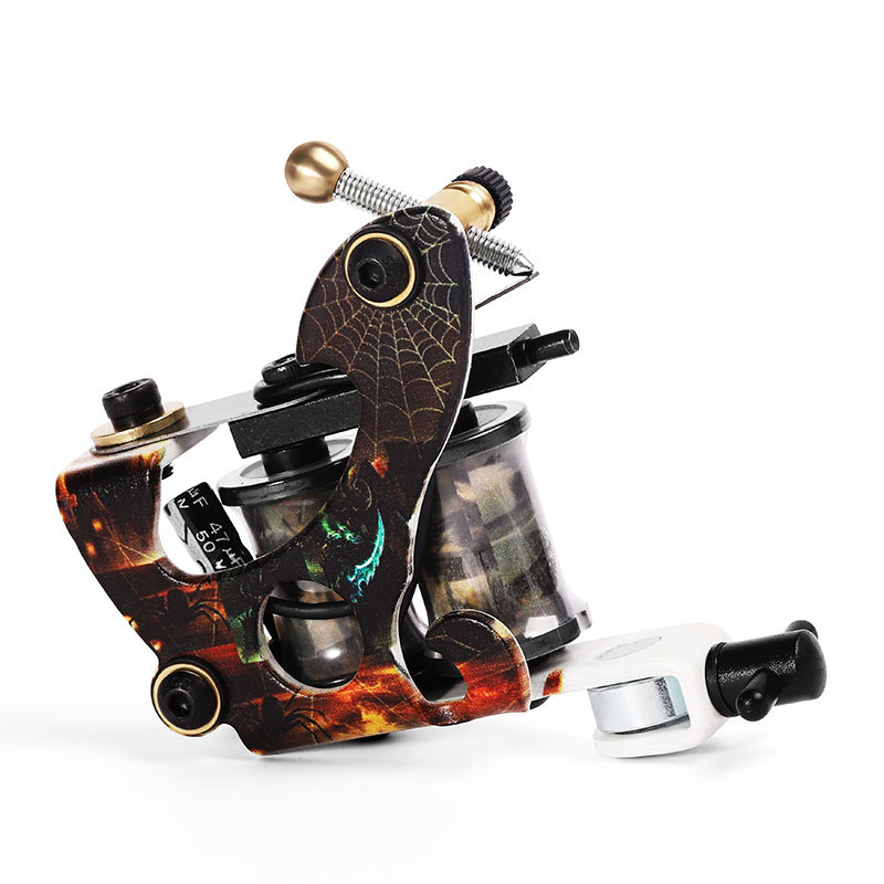 Top Tattoo Machine Gun 8 Warps Coil Cast Iron Machine For Liner Tattoo Supplies