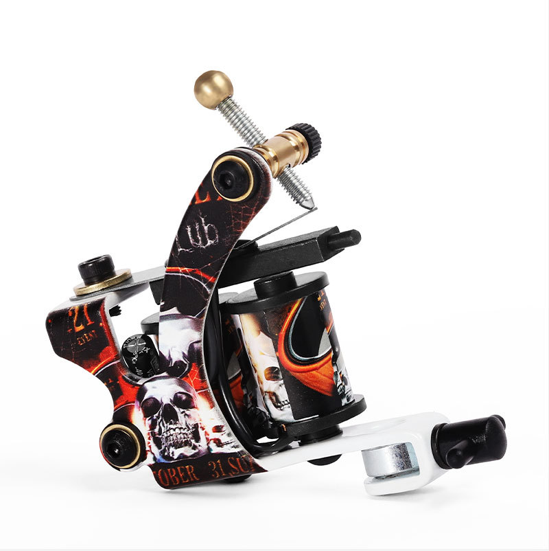 Top Tattoo Machine Gun 8 Warps Coil Cast Iron Machine For Liner Tattoo Supplies