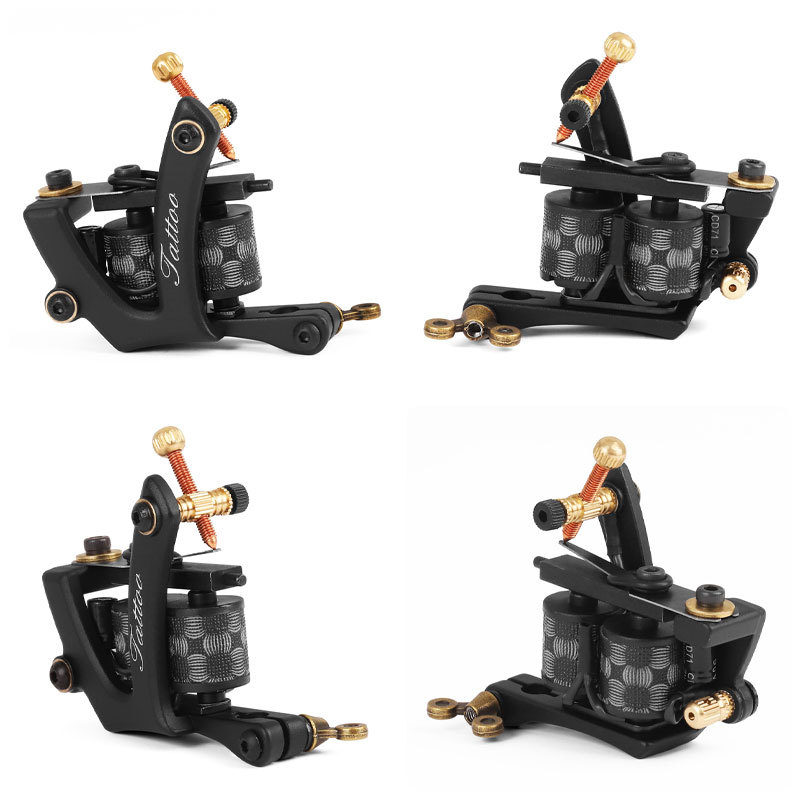 Professional Wire Cut Coil 10 Wraps Tattoo Machine Liners and Shaders Black Color Handmade Casting Tattoo Supplies