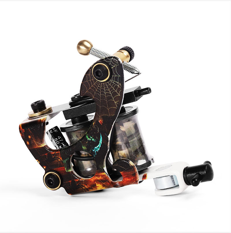 Top Tattoo Machine Gun 8 Warps Coil Cast Iron Machine For Liner Tattoo Supplies