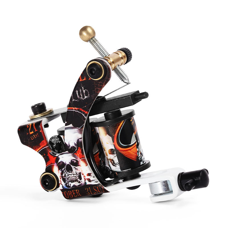 Top Tattoo Machine Gun 8 Warps Coil Cast Iron Machine For Liner Tattoo Supplies