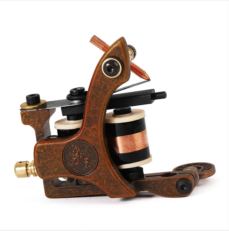 Top Professional Wire Cut Coil 10 Wraps Tattoo Machine Gun Liners and Shaders Handmade Casting Tattoo Supplies