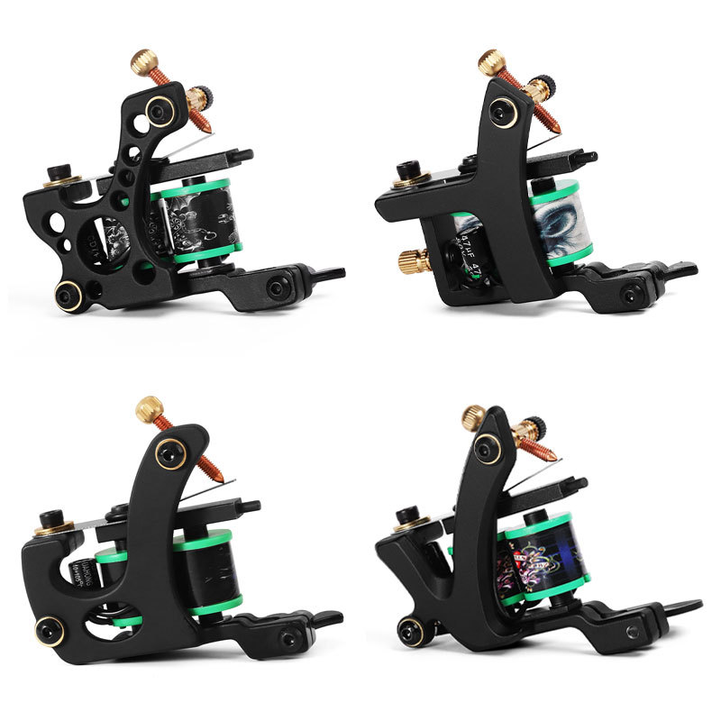 10 Wrap Coil Tattoo Machine Gun Permanent Makeup Handmade  Coil Tattoo Gun Liner and Shader Tattoo Machine