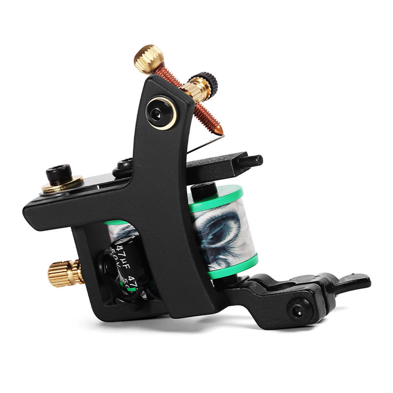 10 Wrap Coil Tattoo Machine Gun Permanent Makeup Handmade  Coil Tattoo Gun Liner and Shader Tattoo Machine
