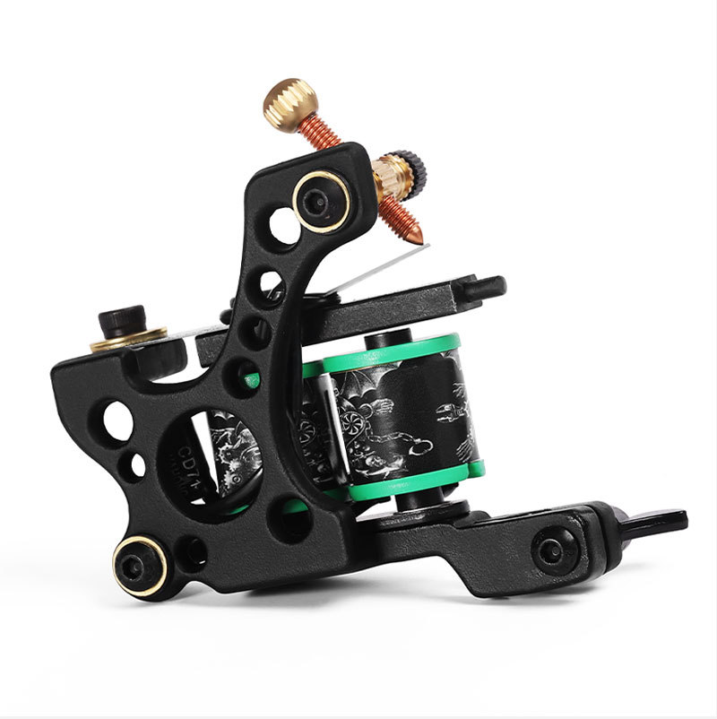 10 Wrap Coil Tattoo Machine Gun Permanent Makeup Handmade  Coil Tattoo Gun Liner and Shader Tattoo Machine