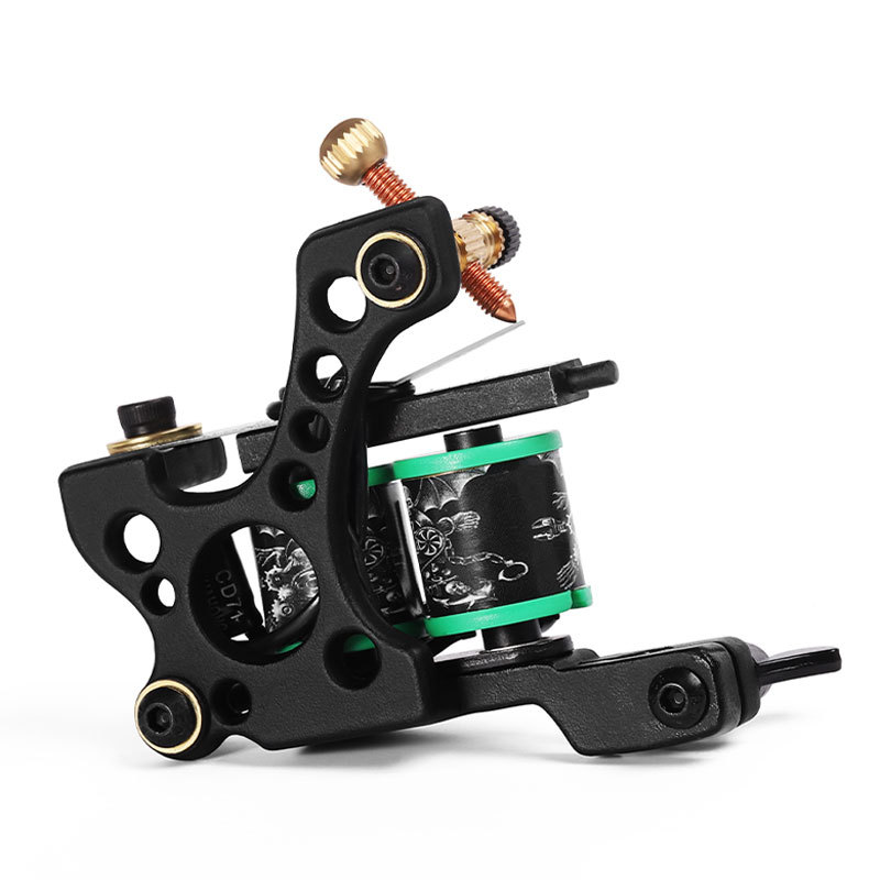 10 Wrap Coil Tattoo Machine Gun Permanent Makeup Handmade  Coil Tattoo Gun Liner and Shader Tattoo Machine