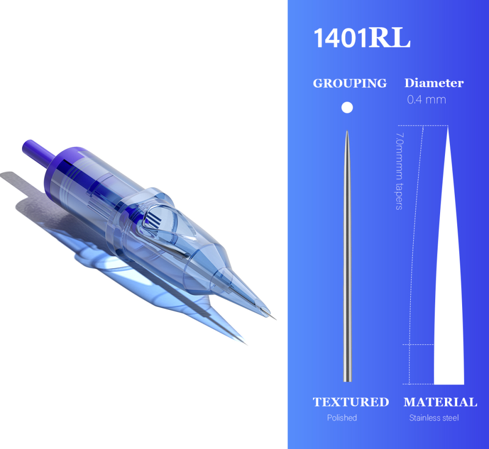 20PCS JOSI Tattoo Cartridge Needles SMP&PMU 1RL 3RL Round Liner Eyebrow Eyeline Lips Permanent Makeup Needles