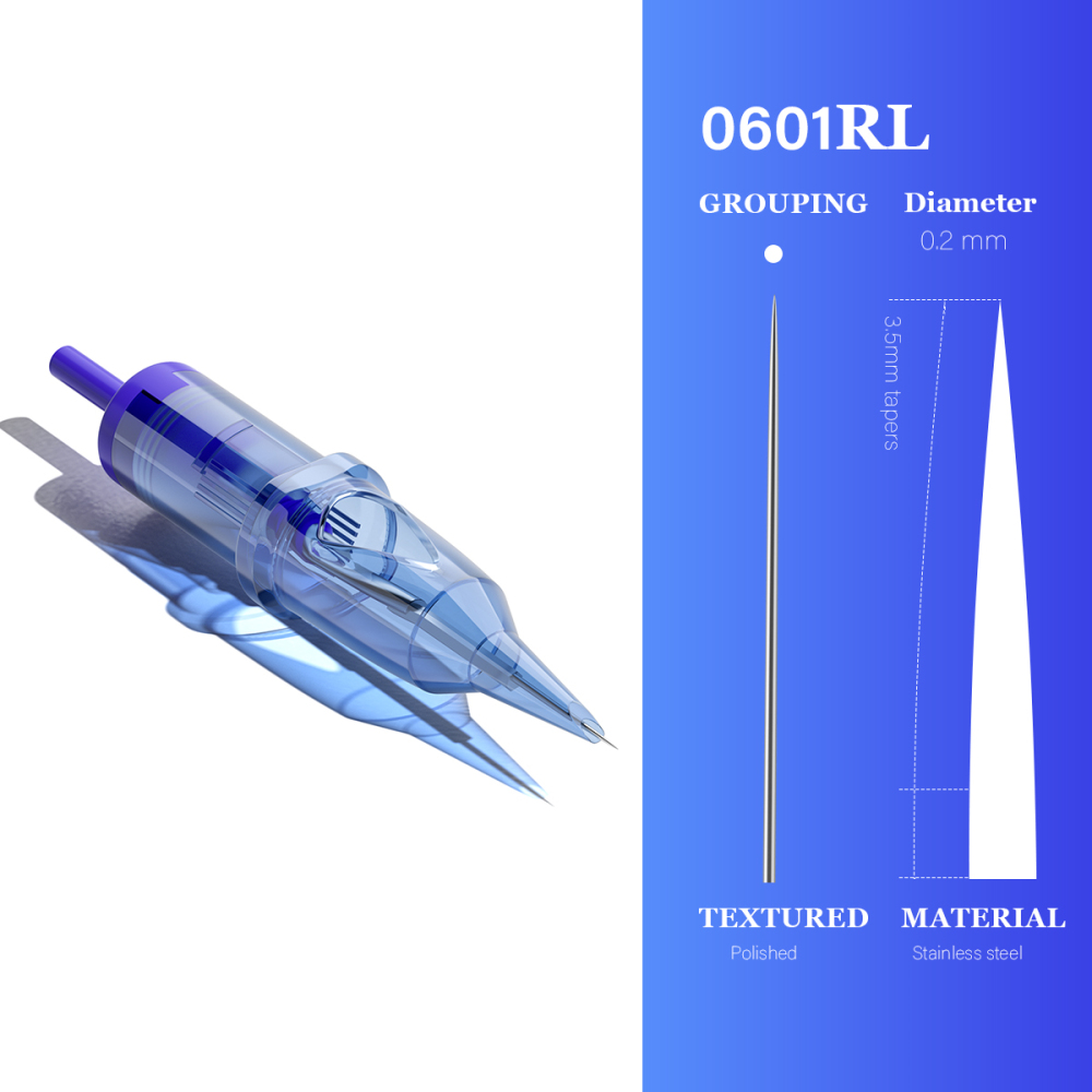 20PCS JOSI Tattoo Cartridge Needles SMP&PMU 1RL 3RL Round Liner Eyebrow Eyeline Lips Permanent Makeup Needles
