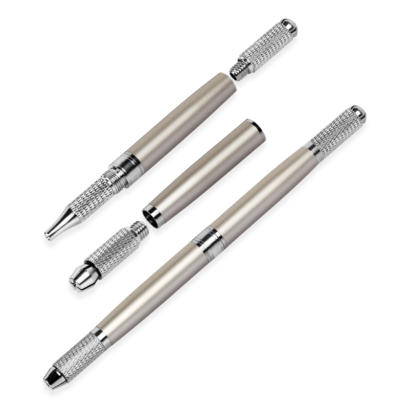 Stainless Steel Manual  Tattoo Eyebrow Eyeliner Lip Microblading Needle Pen for Semi-Permanent Makeup Tool