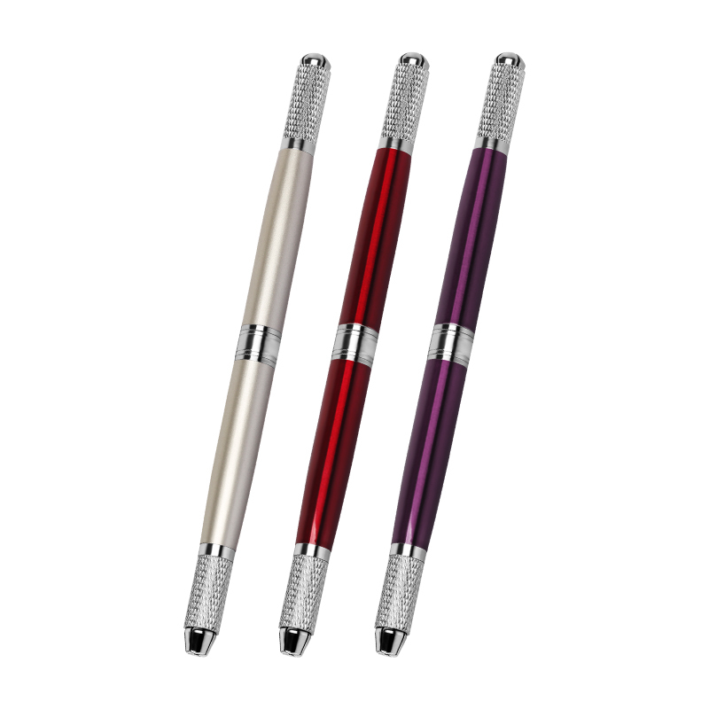Stainless Steel Manual  Tattoo Eyebrow Eyeliner Lip Microblading Needle Pen for Semi-Permanent Makeup Tool