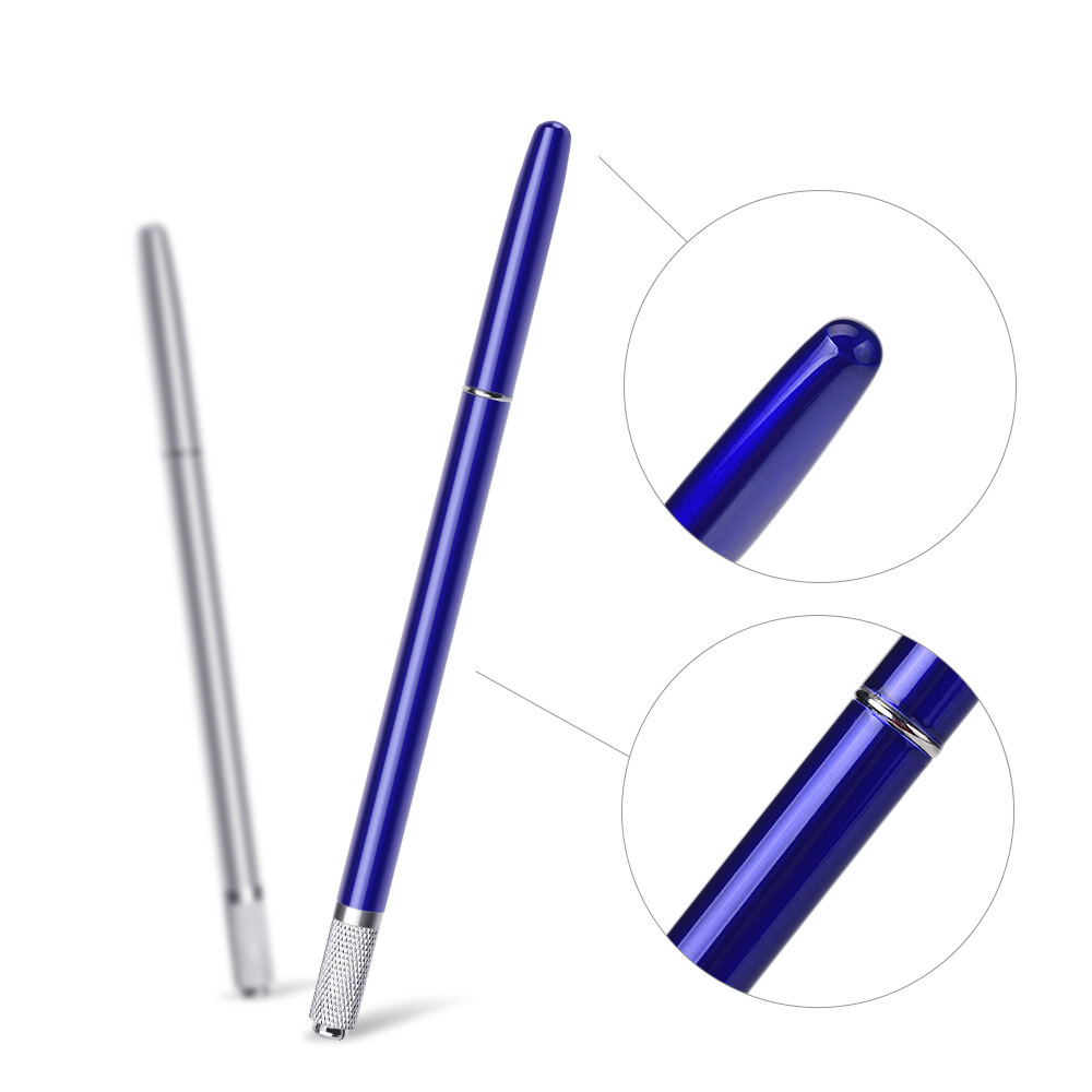 Manual  Microblading  Pen Stainless Steel Tattoo Eyebrow Eyeliner Lip Needle Pen for Permanent Makeup Supplies