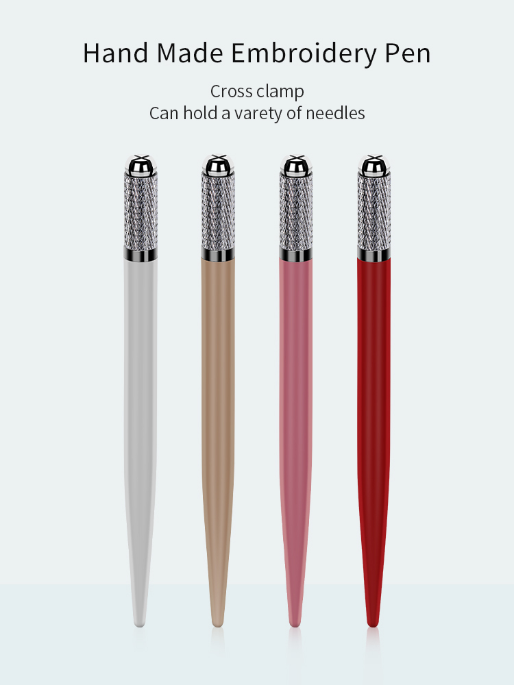 Stainless Steel Manual  Tattoo Eyebrow Eyeliner Lip Microblading Needle Pen for Permanent Makeup Tattoo Supplies