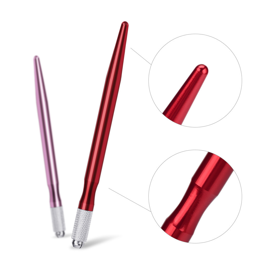 Newest  Microblading Pen Aluminum Manual Tattoo Eyebrow Pen For Permanent Makeup Tattoo Supplies