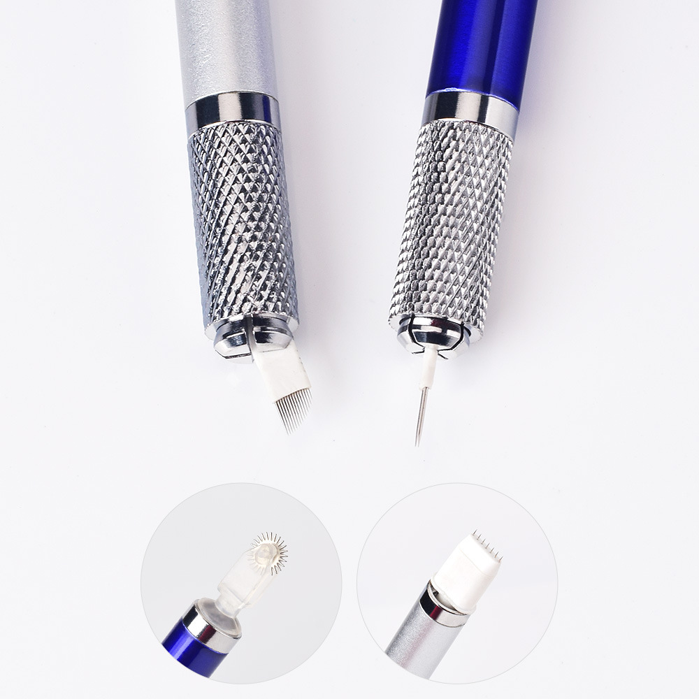 Manual  Microblading  Pen Stainless Steel Tattoo Eyebrow Eyeliner Lip Needle Pen for Permanent Makeup Supplies