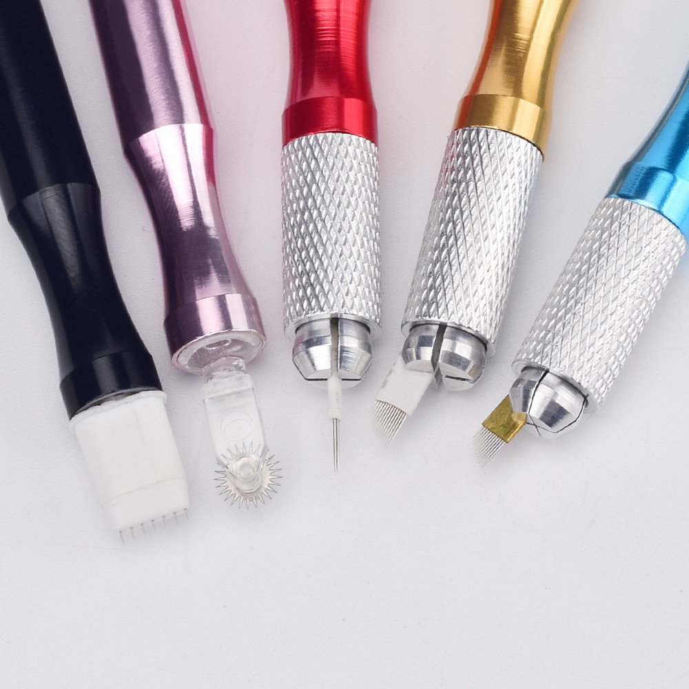 Newest  Microblading Pen Aluminum Manual Tattoo Eyebrow Pen For Permanent Makeup Tattoo Supplies