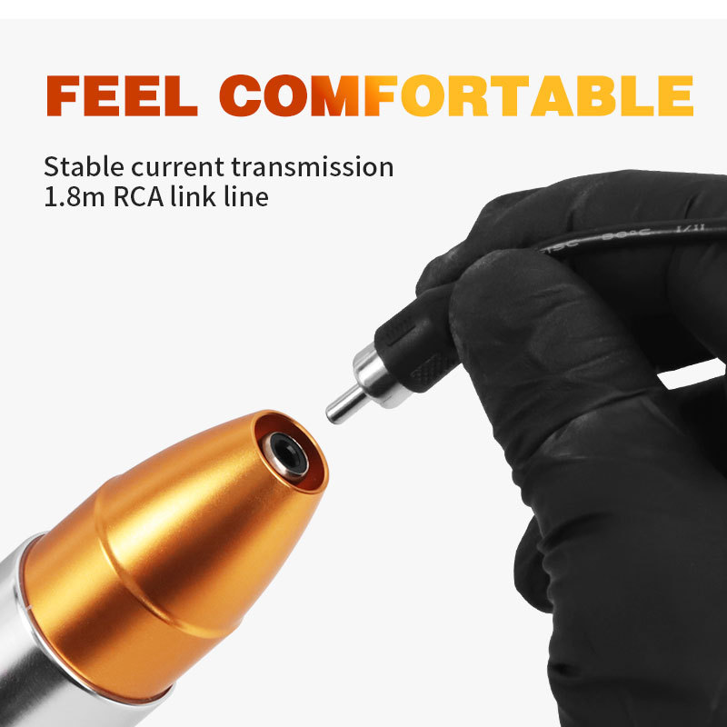 Professional PMU Tattoo Machine Set RCA Interface Thre Heads Eyebrow Eyeliner Lip Rotary Cartridge Tattoo Pen