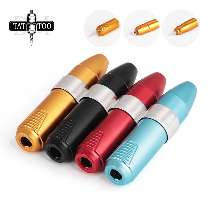 Professional PMU Tattoo Machine Set RCA Interface Thre Heads Eyebrow Eyeliner Lip Rotary Cartridge Tattoo Pen