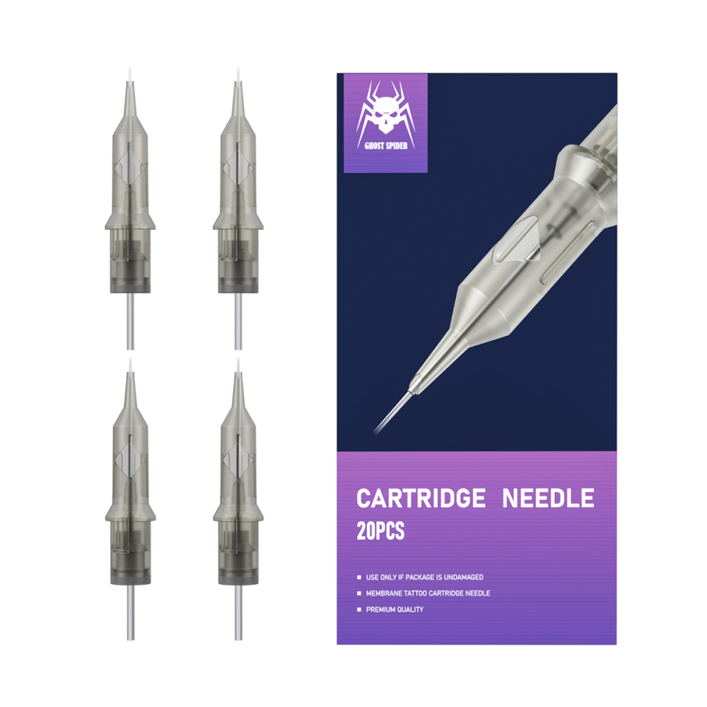 20pcs Disposable Tattoo Needles RL/RM/M1/RS GHOST SPIDER Cartridge Tattoo Needle