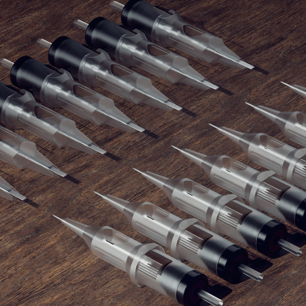 Mamba Tattoo Needles 50pcs Mixed Disposable Professional Sterilized Safety Cartridge Needle with Membrane System