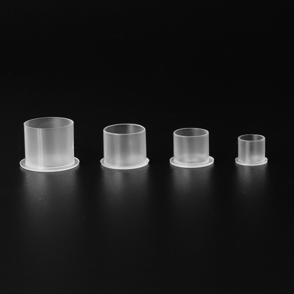 1000pcs/bag Transparent Plastic Tattoo Ink Cups  Holder Tattoo Supplies Pigment Caps