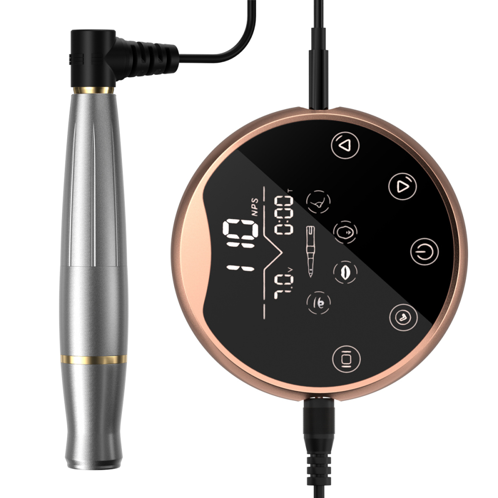 P90 PMU Mirro Panel Microblading Rotary Pen Permanent Makeup Tattoo Machine Kit