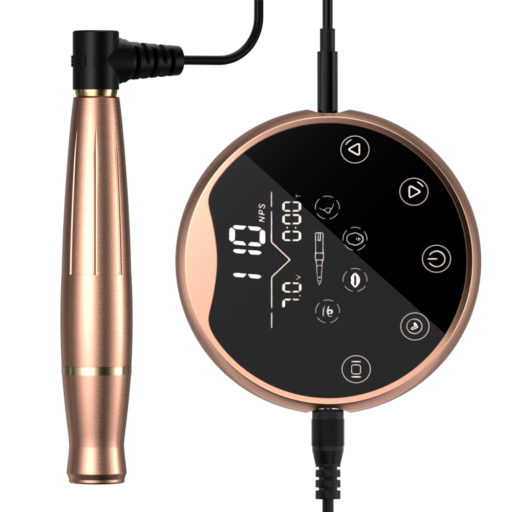 P90 PMU Mirro Panel Microblading Rotary Pen Permanent Makeup Tattoo Machine Kit