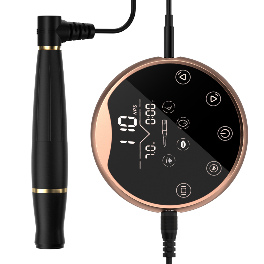 P90 PMU Mirro Panel Microblading Rotary Pen Permanent Makeup Tattoo Machine Kit