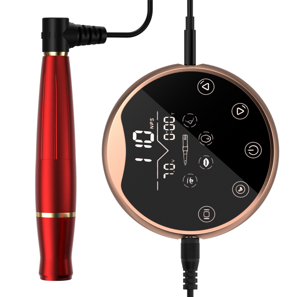 P90 PMU Mirro Panel Microblading Rotary Pen Permanent Makeup Tattoo Machine Kit