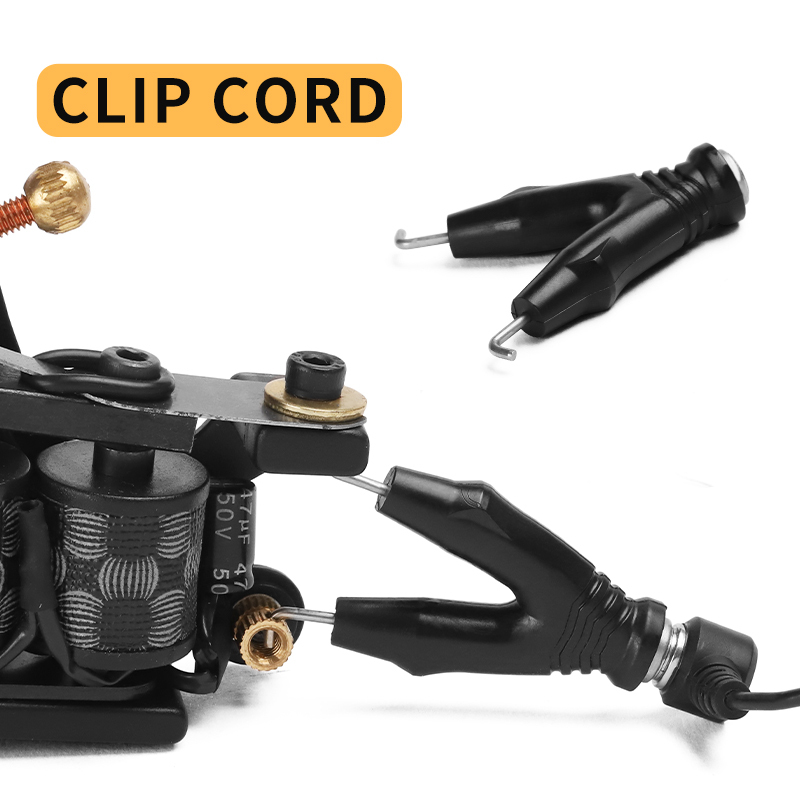 Tattoo Clip Cord DC RCA 3in1 Replaceable Magnetic Connector Silicone Soft ​Wire Clip Cord Set for Tattoo Machine Power Supply
