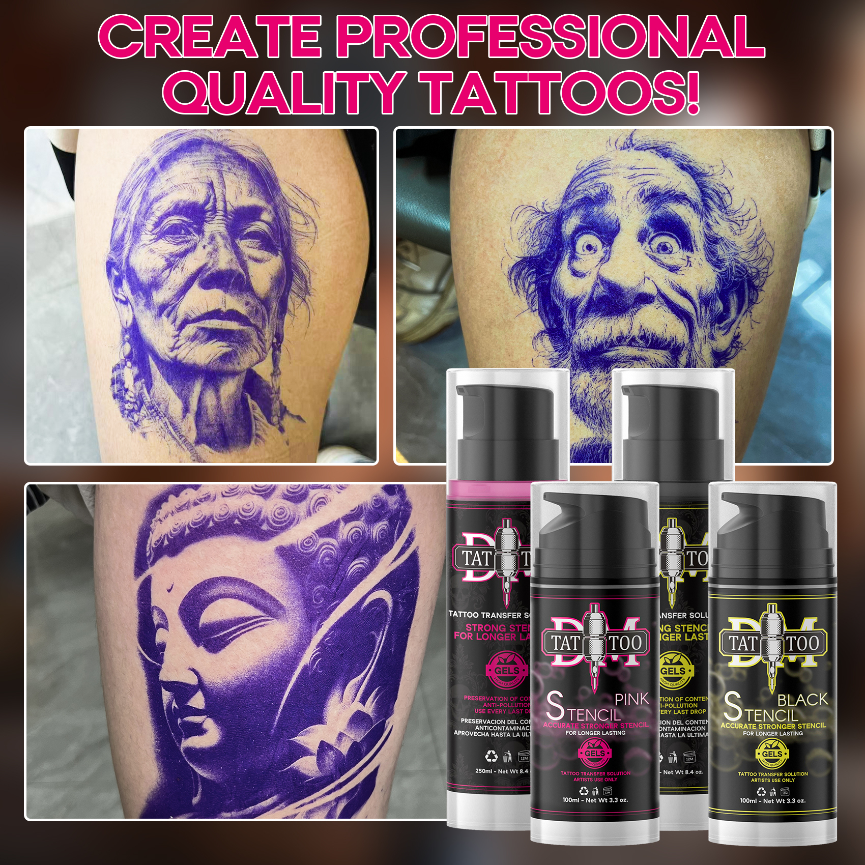 DM Tattoo Transfer Stencil Cream Gel
