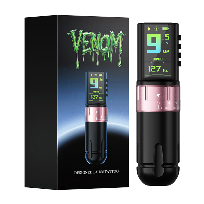 DM Venom Wireless Adjustable Stroke Tattoo Machine Pen