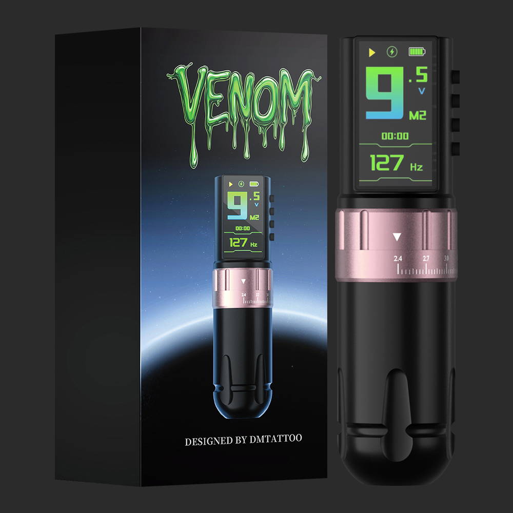 DM Venom Wireless Adjustable Stroke Tattoo Machine Pen