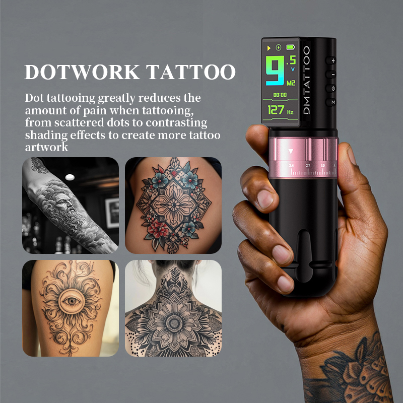 DM Venom Wireless Adjustable Stroke Tattoo Machine Pen