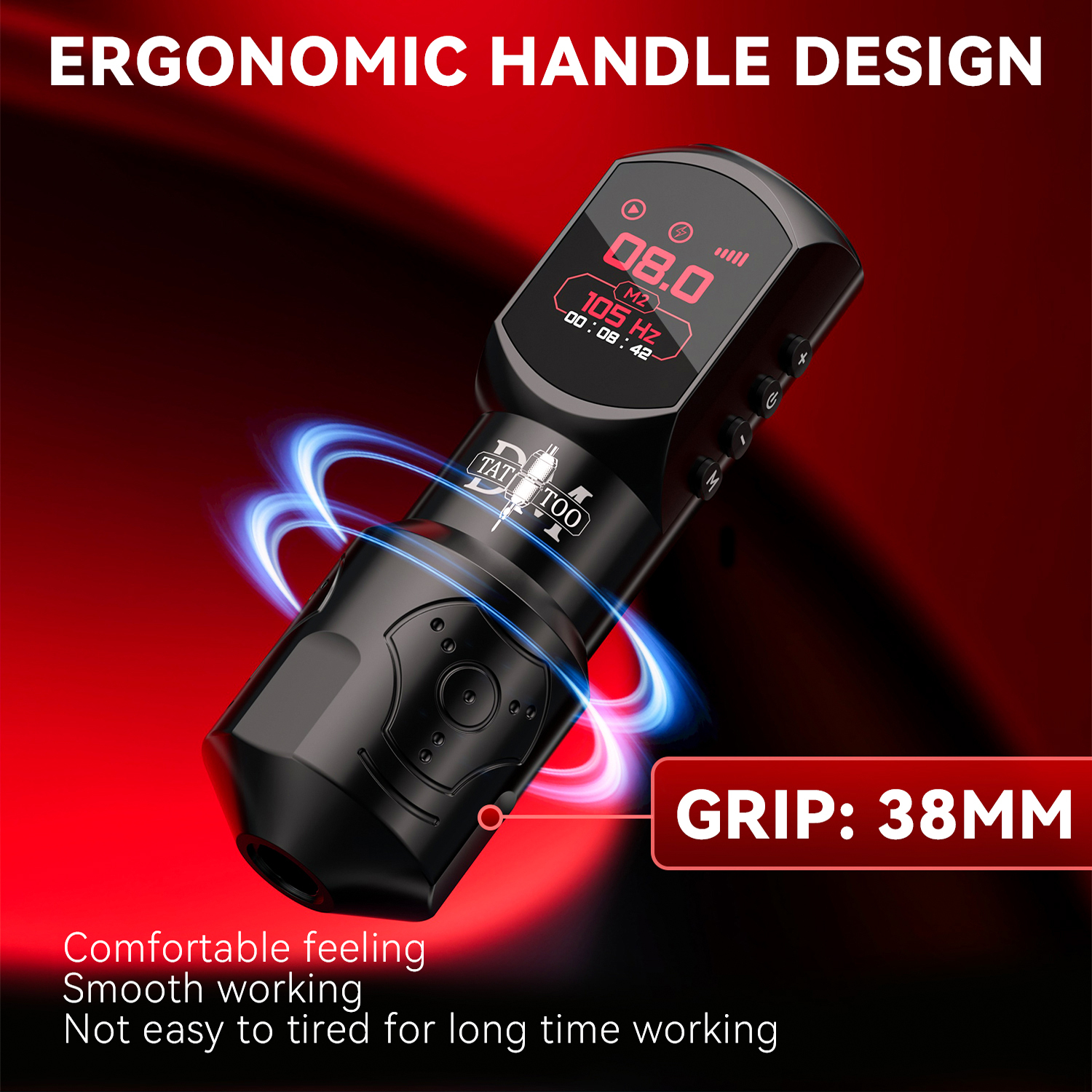 DM Reddragon Wireless Tattoo Machine Pen